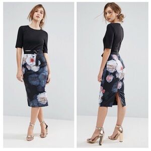 Ted Baker Bodycon Dress In Chelsea Print - Floral